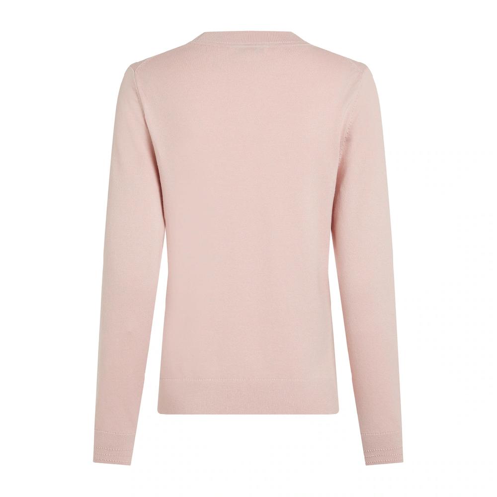 Tommy Hilfiger Rundhalspullover »CO JERSEY STITCH LS C-NK SWT« mit Logostickerei Günstiger Verkauf
