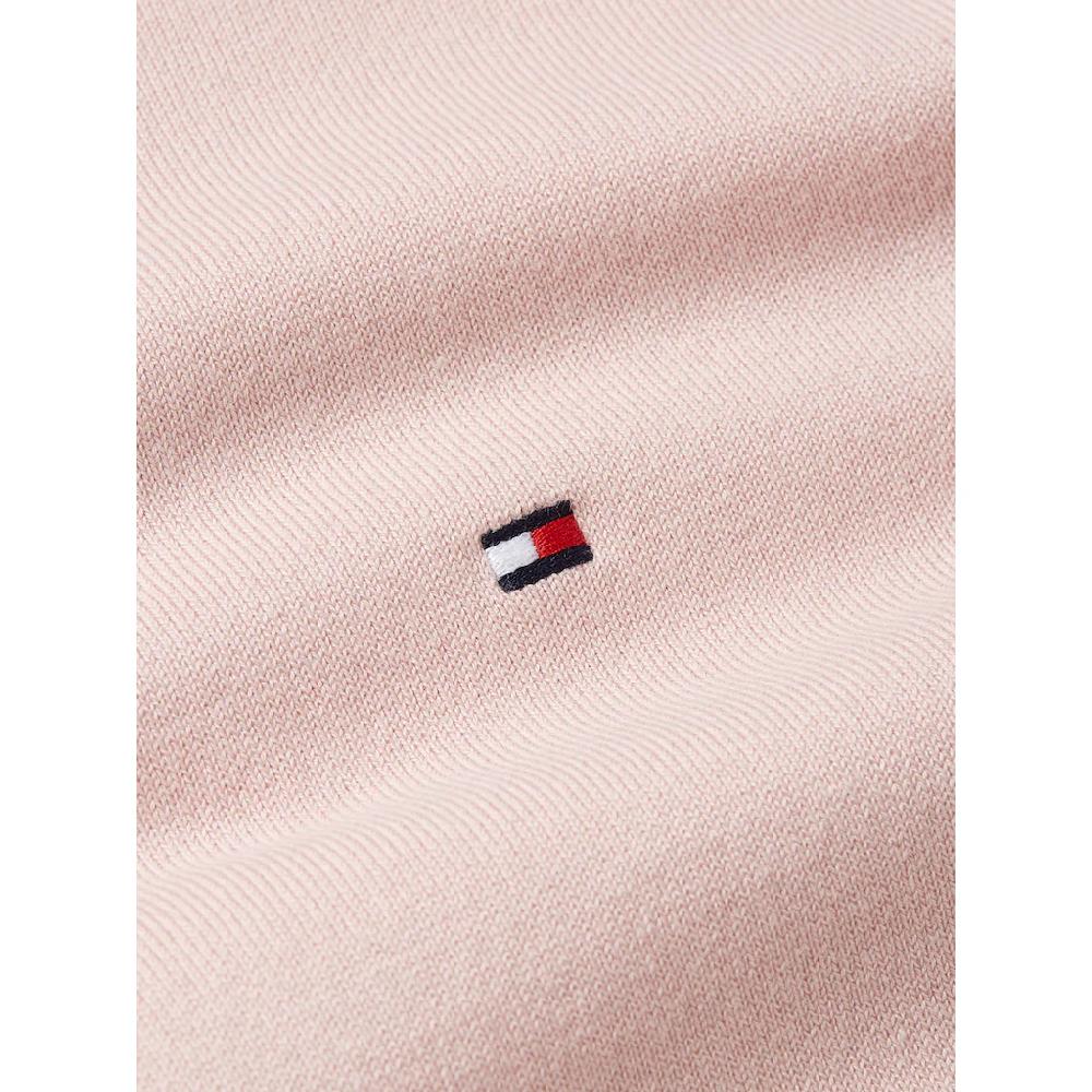 Tommy Hilfiger Rundhalspullover »CO JERSEY STITCH LS C-NK SWT« mit Logostickerei Günstiger Verkauf