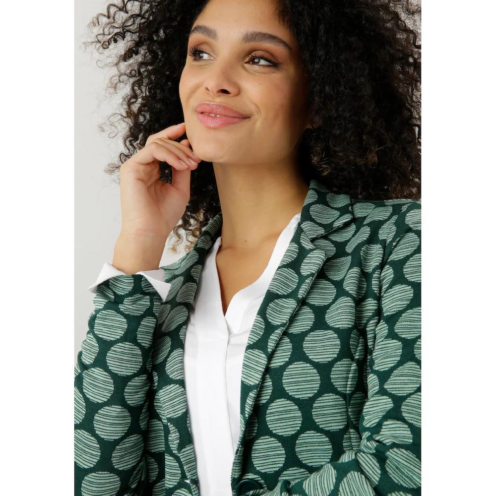 Aniston SELECTED Jerseyblazer mit gestreiften Punkten Fabrik Onlineshop