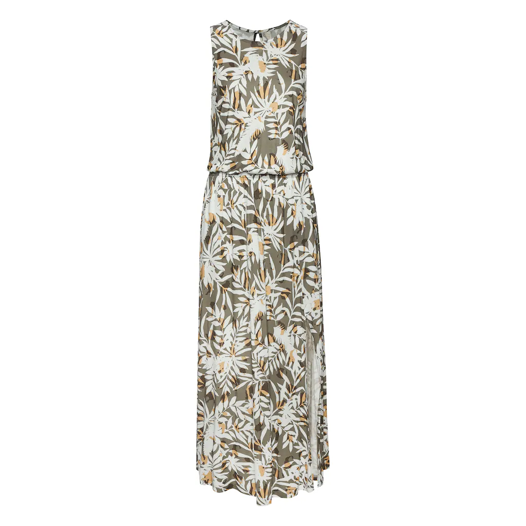 Vivance Maxikleid mit Alloverdruck langes Sommerkleid mit Schlitz Druckkleid Fabrikpreis