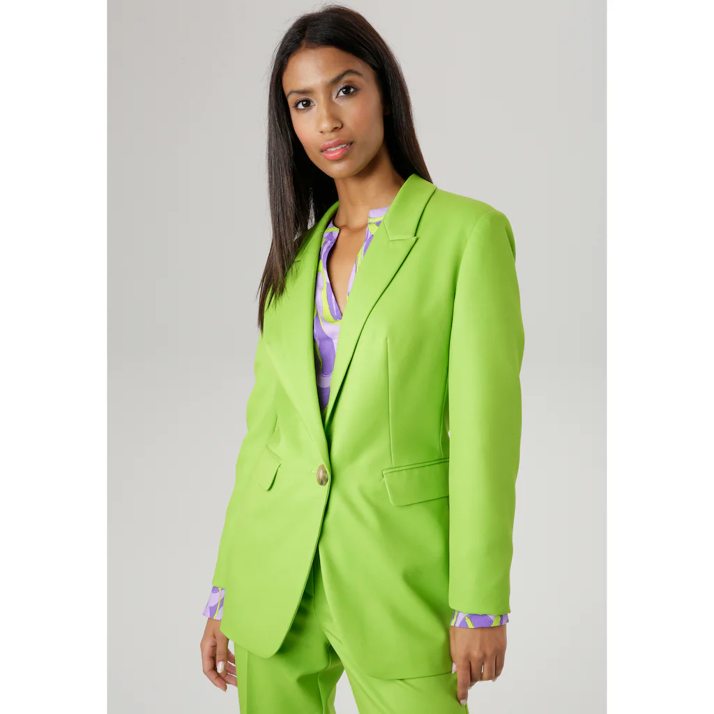 Aniston SELECTED Longblazer in trendy Farbpalette Rabatt