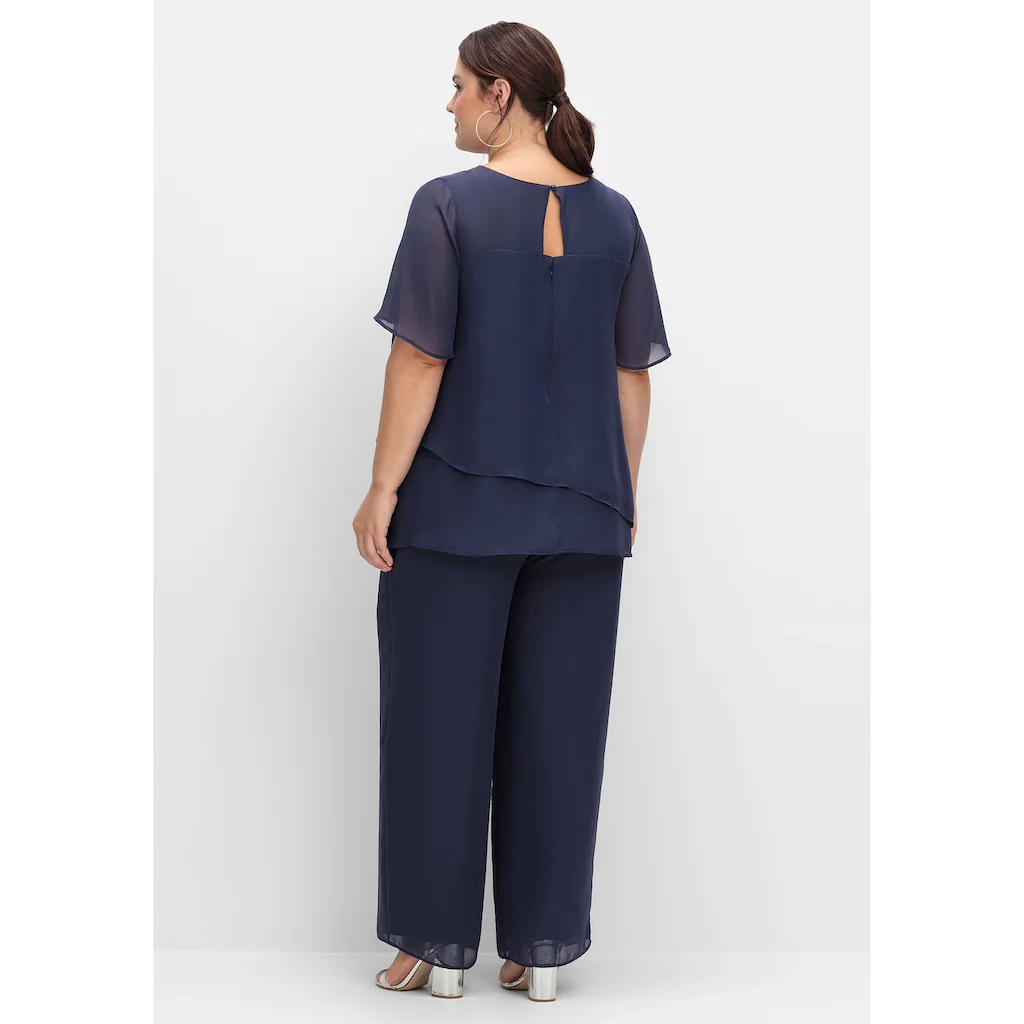 Sheego Jumpsuit »Große Größen« im Lagenlook mit weitem Bein Flash Sale