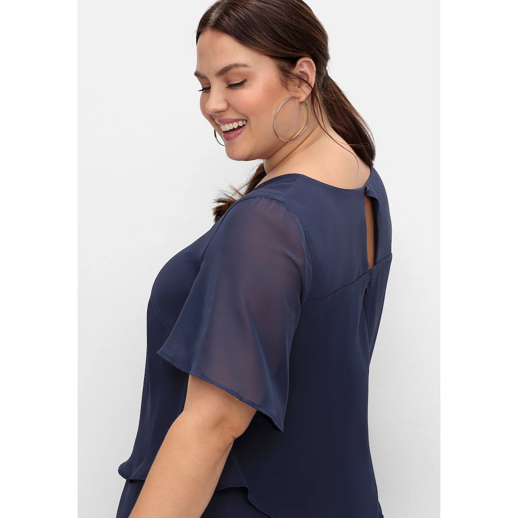 Sheego Jumpsuit »Große Größen« im Lagenlook mit weitem Bein Flash Sale