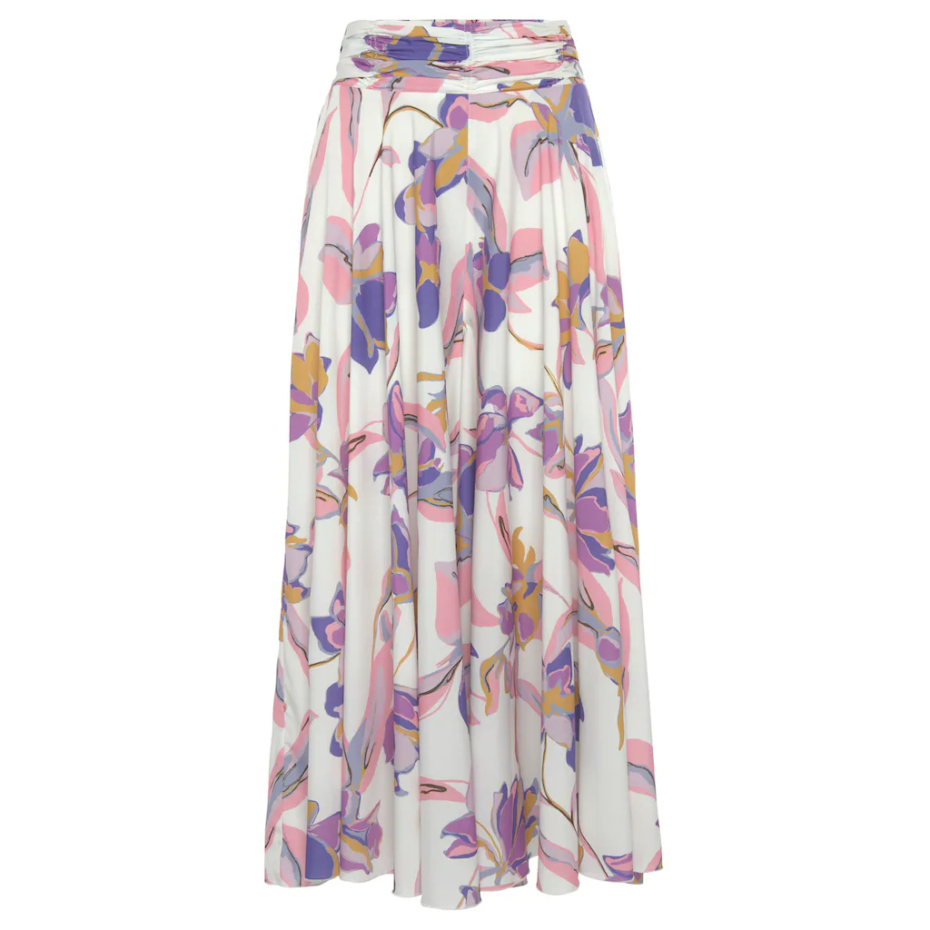 LASCANA Hosenrock mit floralem Alloverdruck Culotte extraweites Bein Begrenztes Angebot