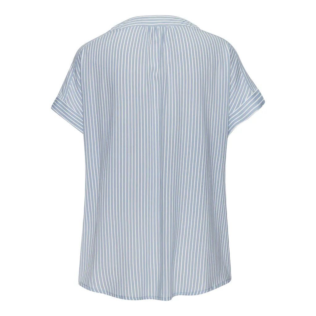 Vivance Kurzarmbluse mit Streifendesign Damenbluse casual Valentinstagsangebot