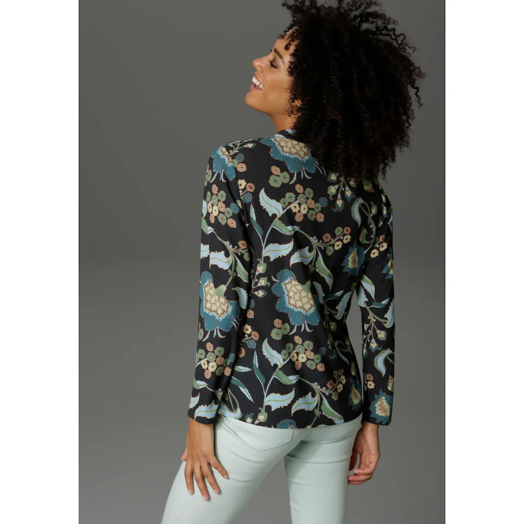 Aniston CASUAL Schlupfbluse mit malerischem Blumendruck Online Outlet