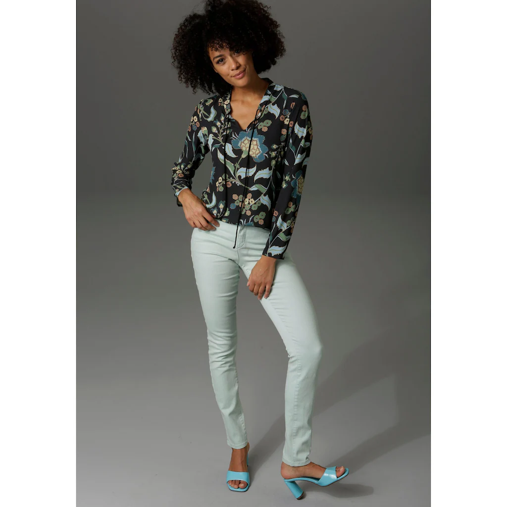 Aniston CASUAL Schlupfbluse mit malerischem Blumendruck Online Outlet