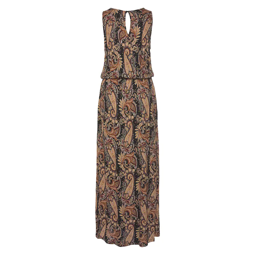 LASCANA Maxikleid mit Paisleyprint und Schlitz Sommerkleid mit Taschen Strandkleid Zeitlich begrenztes Angebot