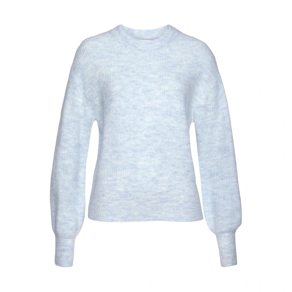 LASCANA Strickpullover in Melange-Optik lockerer Damenpullover Basic Neuheiten