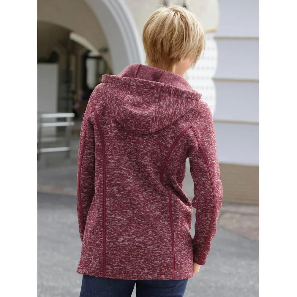 Casual Looks Kapuzenfleecejacke Räumungsverkauf