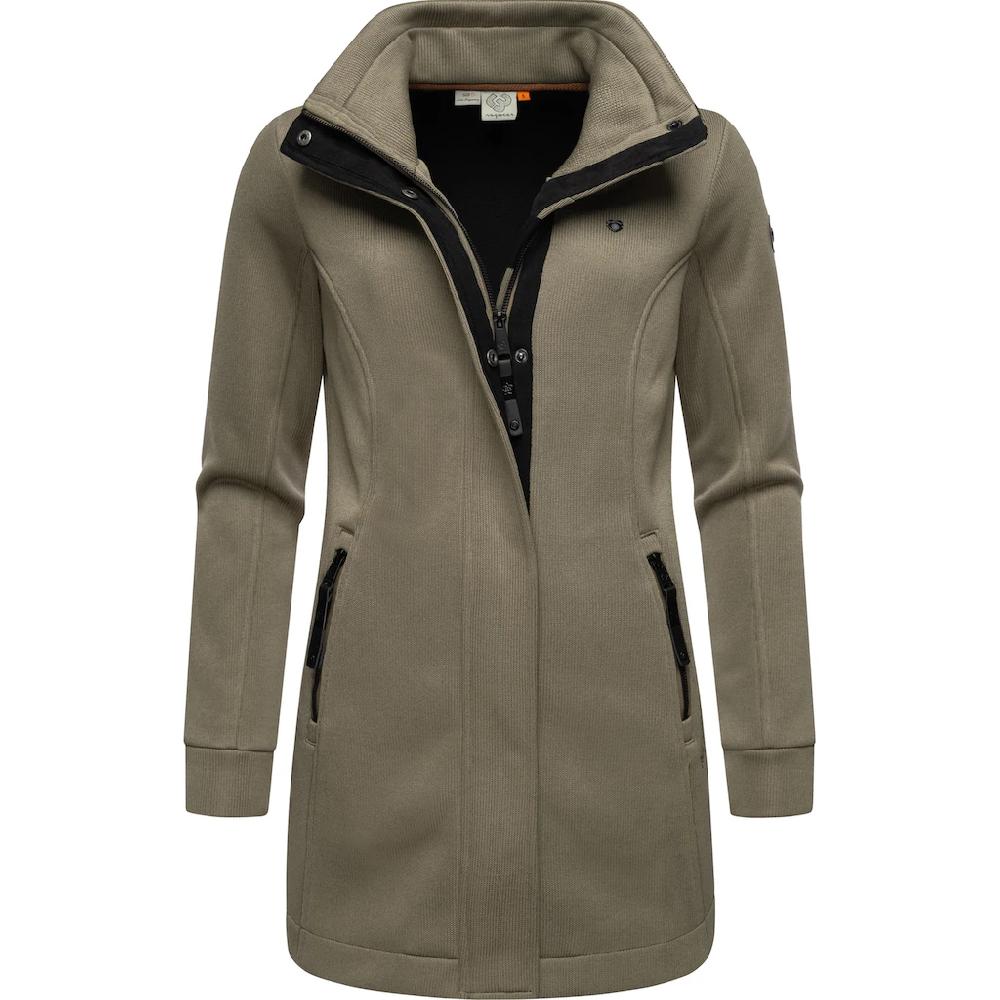 Ragwear Sweatjacke »Letrice Bonded« Elegante Zip-Jacke mit hohem Kragen in Feinstrickoptik Riesige Ersparnisse