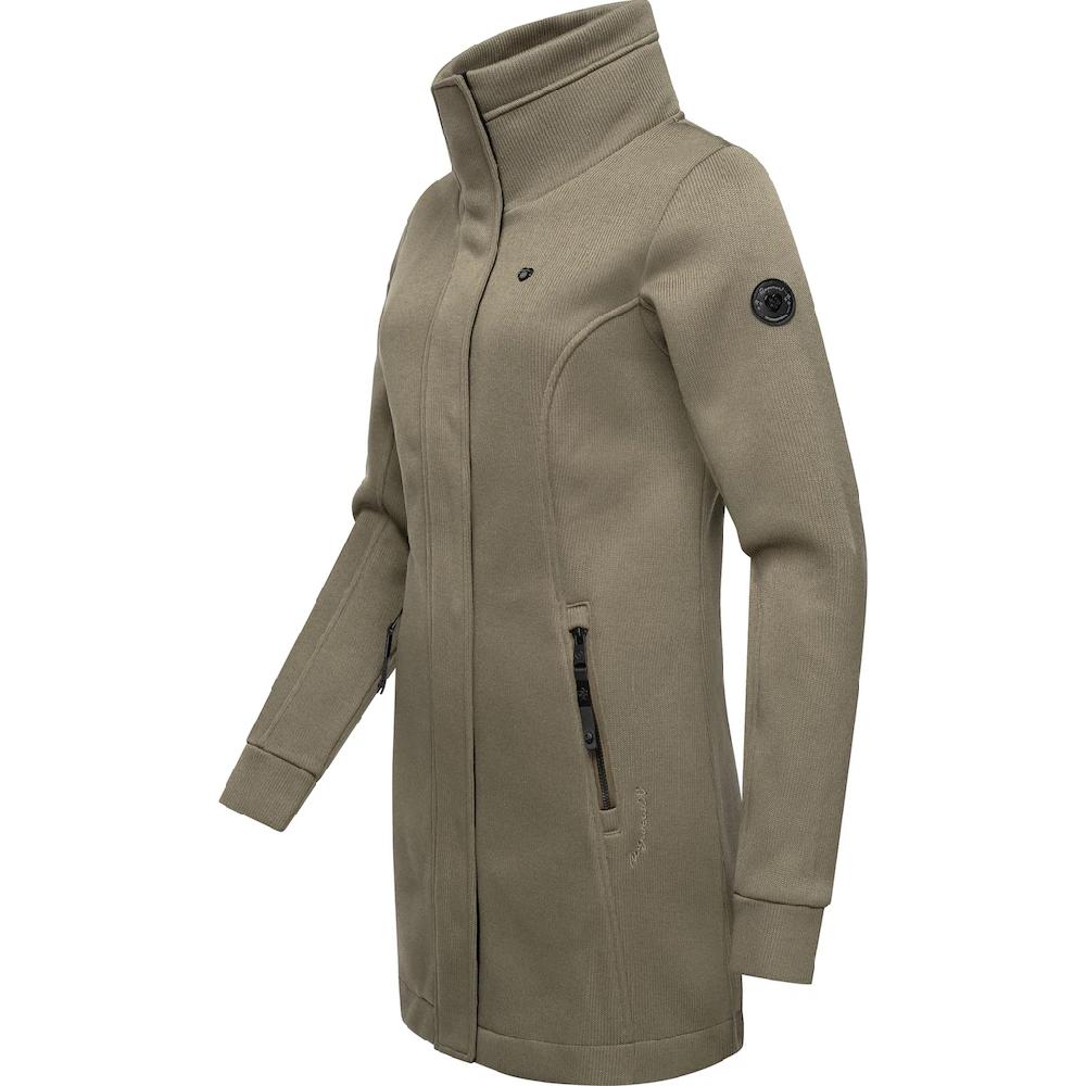 Ragwear Sweatjacke »Letrice Bonded« Elegante Zip-Jacke mit hohem Kragen in Feinstrickoptik Riesige Ersparnisse