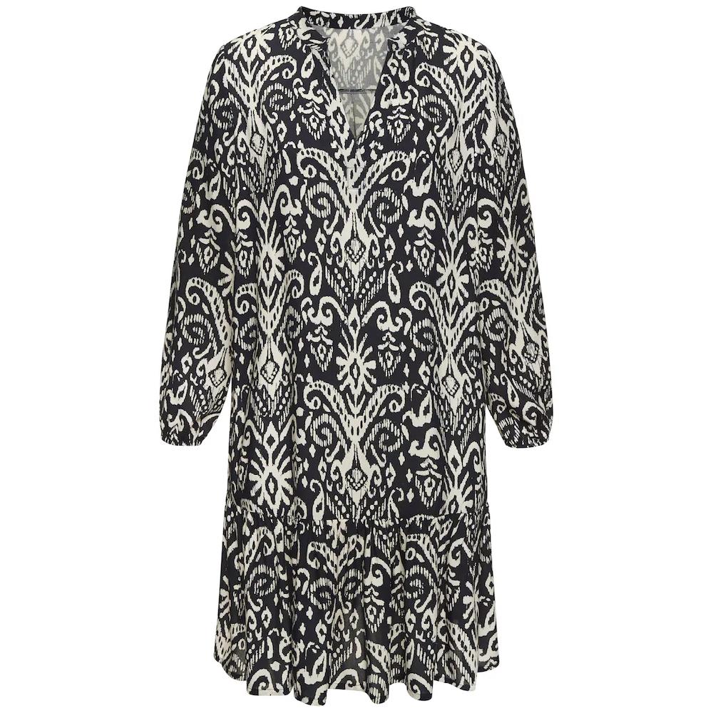Vivance Longtunika mit Volant am Saum lockeres Blusenkleid im Boho-Style Strandkleid Tiefpreis