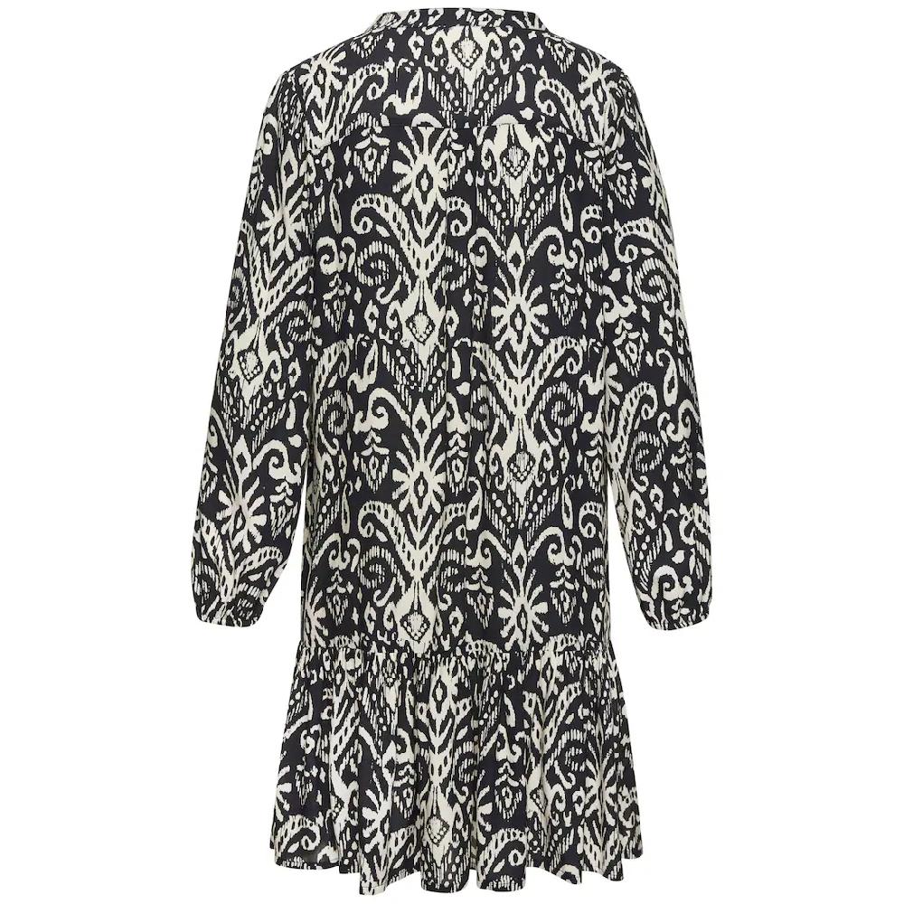 Vivance Longtunika mit Volant am Saum lockeres Blusenkleid im Boho-Style Strandkleid Tiefpreis