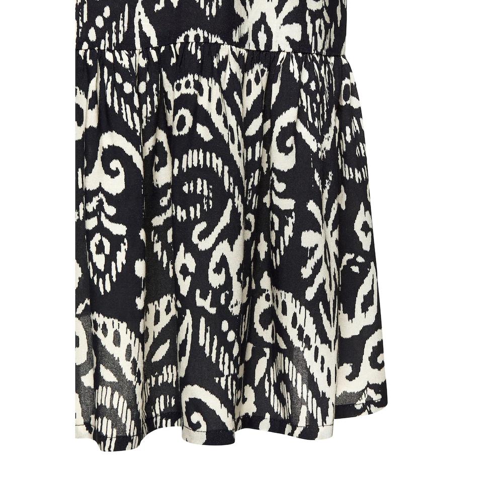 Vivance Longtunika mit Volant am Saum lockeres Blusenkleid im Boho-Style Strandkleid Tiefpreis
