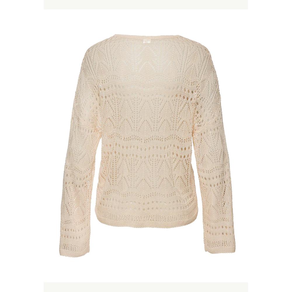 s.Oliver Strandpullover mit semi-transparentem Ajourmuster sommerlicher Strickpullover Sonderangebot der Fabrik