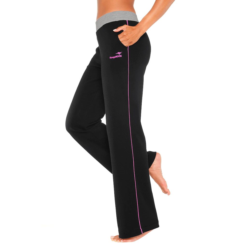 KangaROOS Relaxhose mit breitem Bund Loungewear Loungeanzug Discount Store für neue Produkte