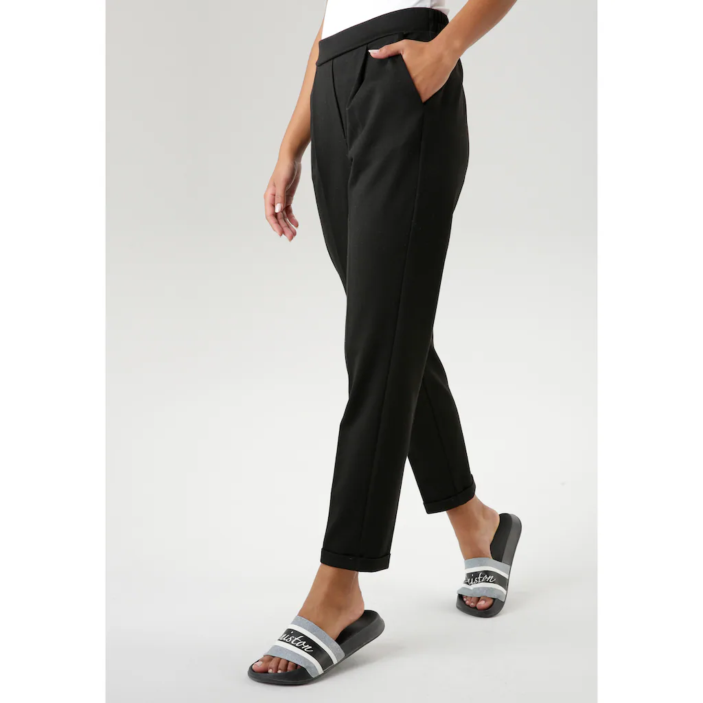 Aniston SELECTED Schlupfhose mit Bundfalten Im Verkauf