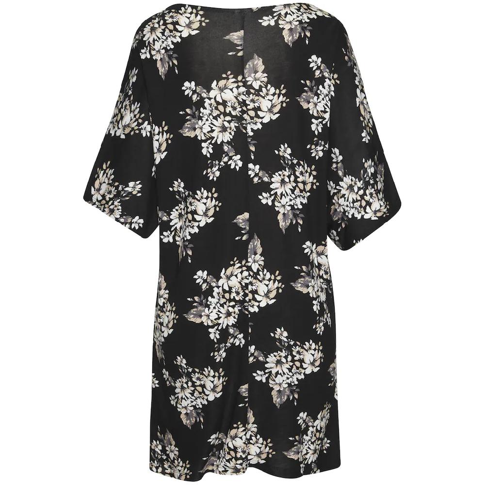 LASCANA Longshirt mit dezentem Blumendruck Shirtkleid mit weiten Ärmel 2025