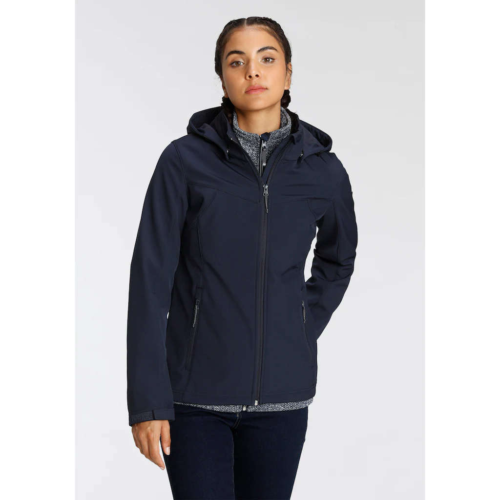 Icepeak Softshelljacke »BRENHAM« (1 St.) mit Kapuze Winddicht & Wasserabweisend & Atmungsaktiv Online