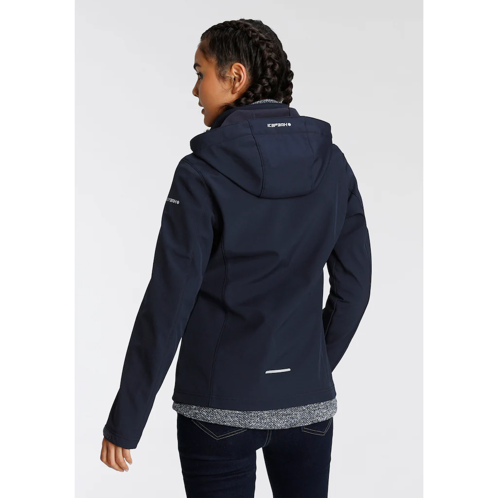 Icepeak Softshelljacke »BRENHAM« (1 St.) mit Kapuze Winddicht & Wasserabweisend & Atmungsaktiv Online