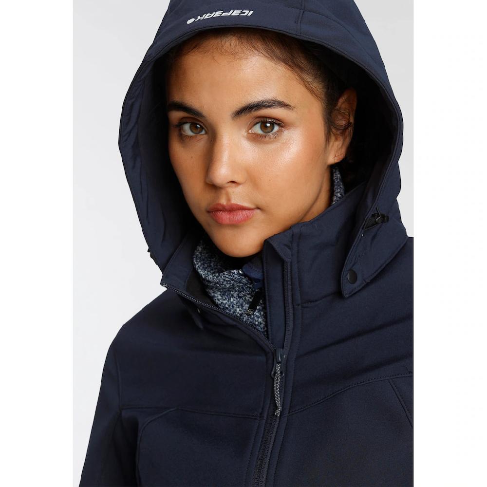 Icepeak Softshelljacke »BRENHAM« (1 St.) mit Kapuze Winddicht & Wasserabweisend & Atmungsaktiv Online