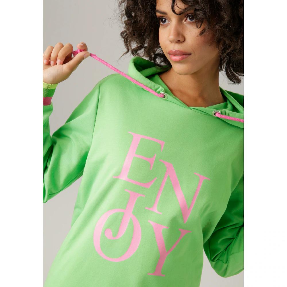 Aniston CASUAL Sweatshirt mit "ENJOY"-Schriftzug Outlet