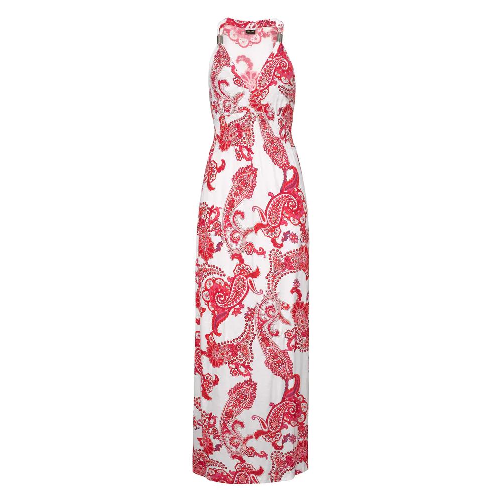 LASCANA Maxikleid mit verstellbarem Ausschnitt Sommerkleid Strandkleid Schlussverkauf