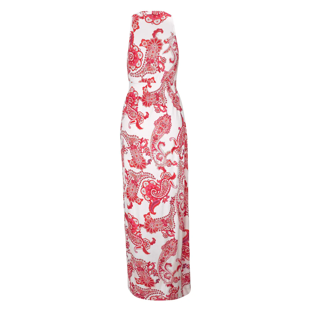 LASCANA Maxikleid mit verstellbarem Ausschnitt Sommerkleid Strandkleid Schlussverkauf