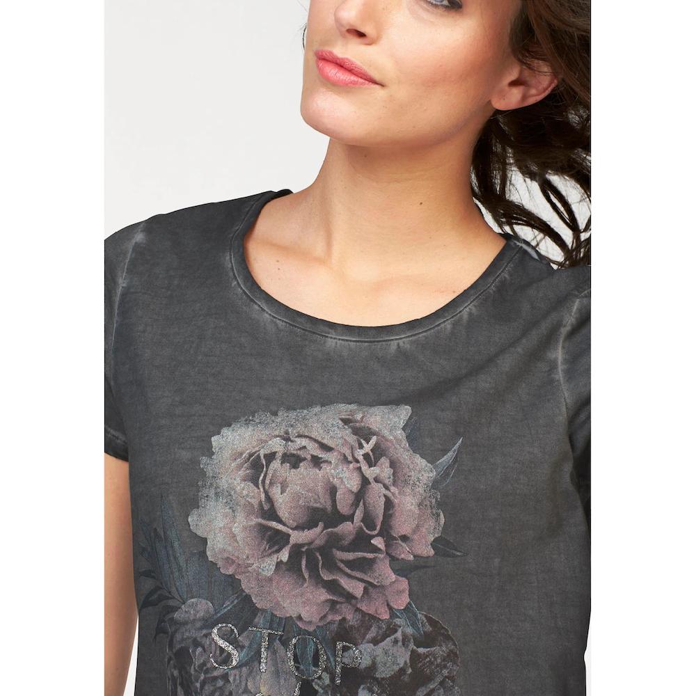 Aniston CASUAL T-Shirt mit Oil dyed-Waschung Günstiger Verkauf