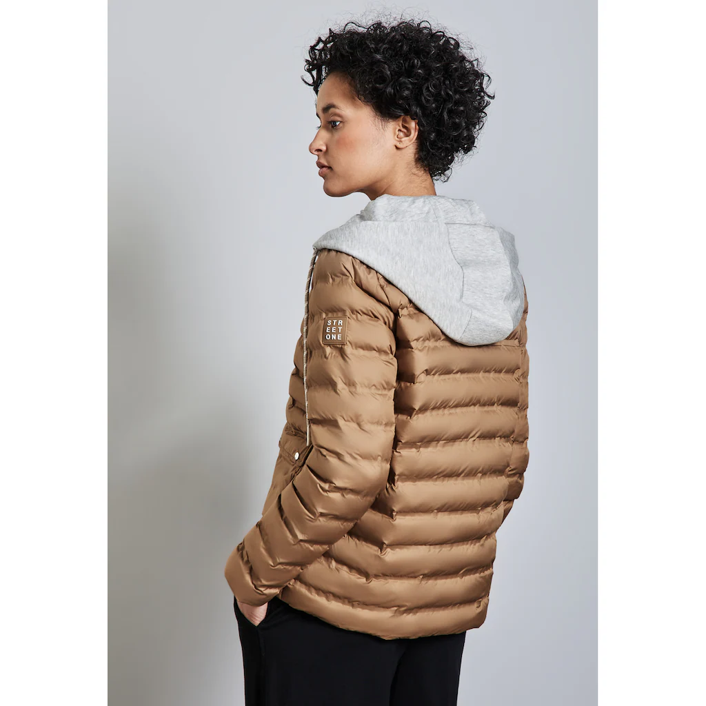 STREET ONE Steppjacke mit Kapuze mit Knopfleiste Blitzverkäufe