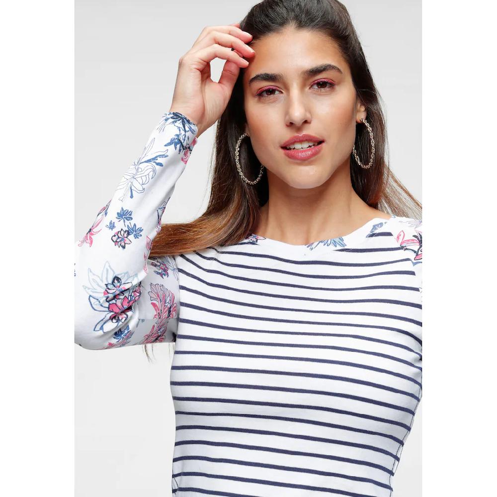 KangaROOS Langarmshirt Langarm sehr figurbetont aus Baumwolle Flash Sale