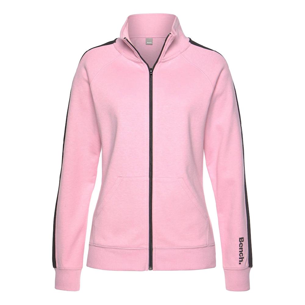 Bench. Loungewear Sweatjacke mit Seitenstreifen und Stehkragen Loungeanzug Online Shopping