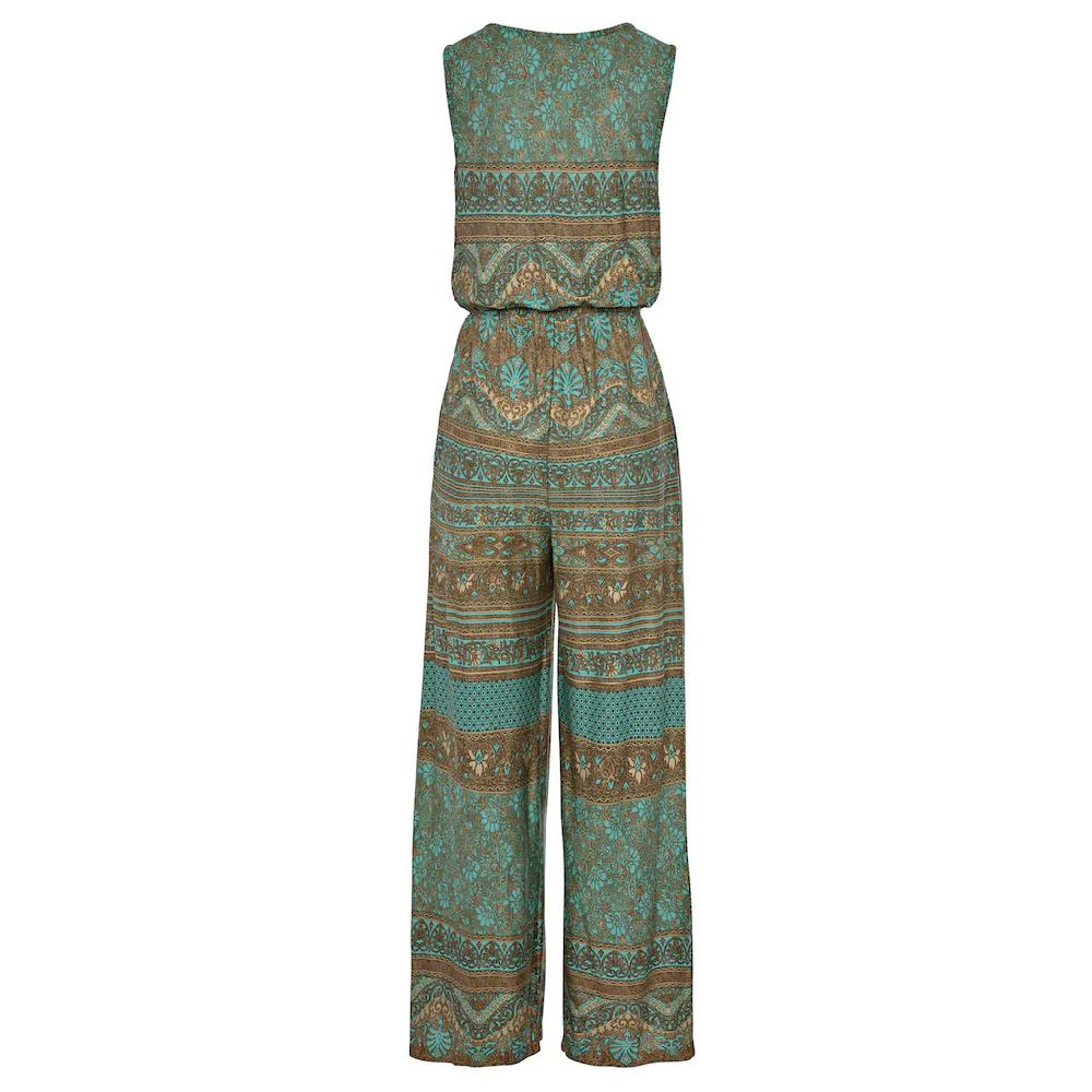 LASCANA Overall mit überlappendem V-Ausschnitt sommerlicher Jumpsuit mit Alloverprint Saisonschlussverkauf