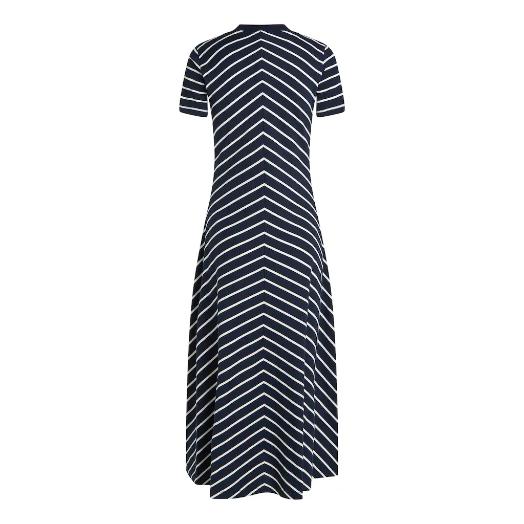 Tommy Hilfiger Midikleid »MODERN F&F MIDI DRESS« mit Logostickerei mit Teilungsnähten Osterangebot
