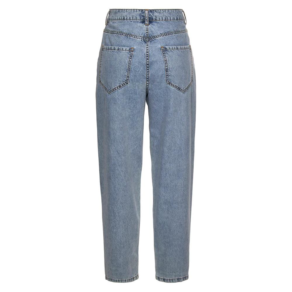 Buffalo Relax-fit-Jeans in High-Waist-Form mit Bundfalten verkürzte Länge modisch Muttertagsangebot