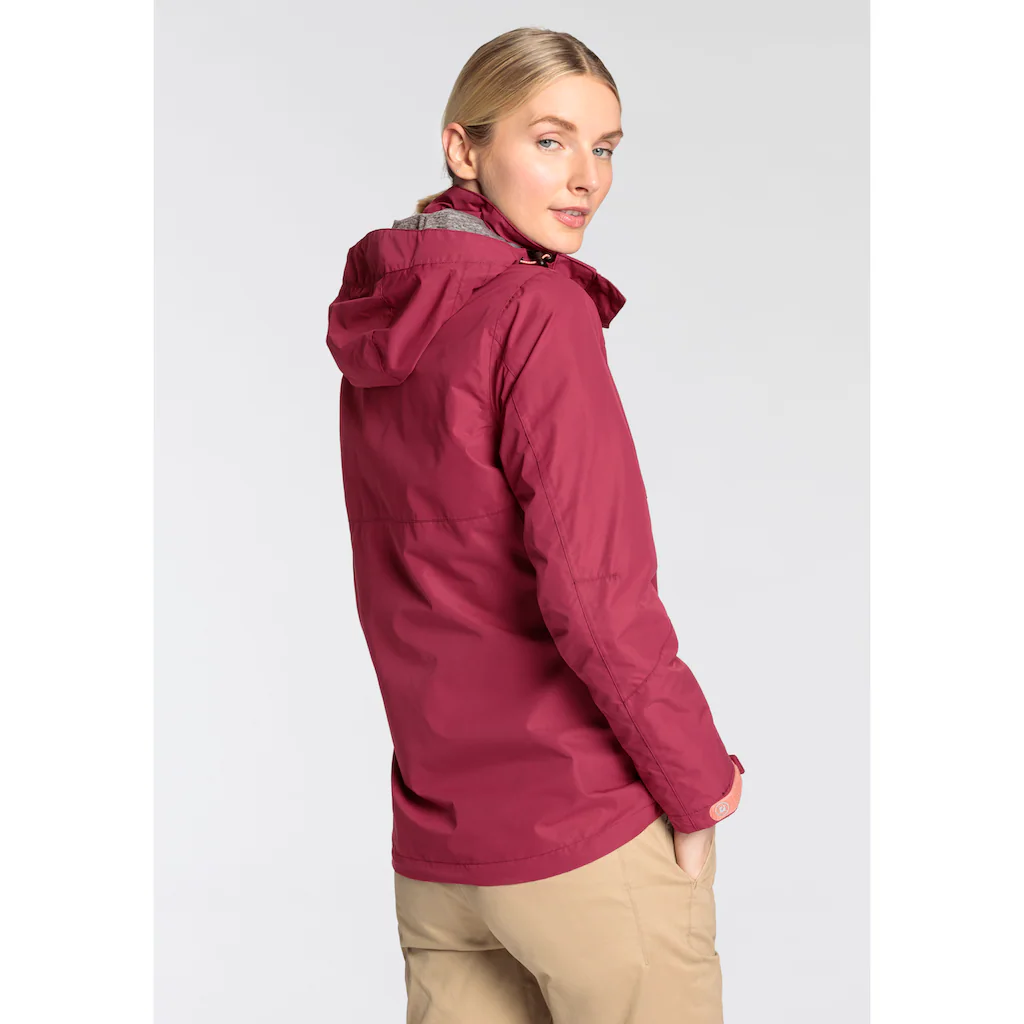 Killtec Regenjacke mit Kapuze Wasser- & winddicht & leicht & abzippbarer Kapuze Lagerräumung