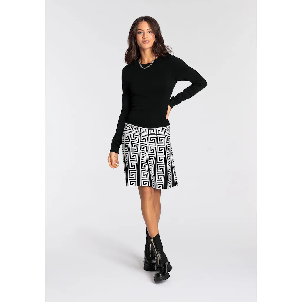 Melrose Strickkleid für Partys und festliche Anlässe kurzes Kleid figurbetont Top Angebot