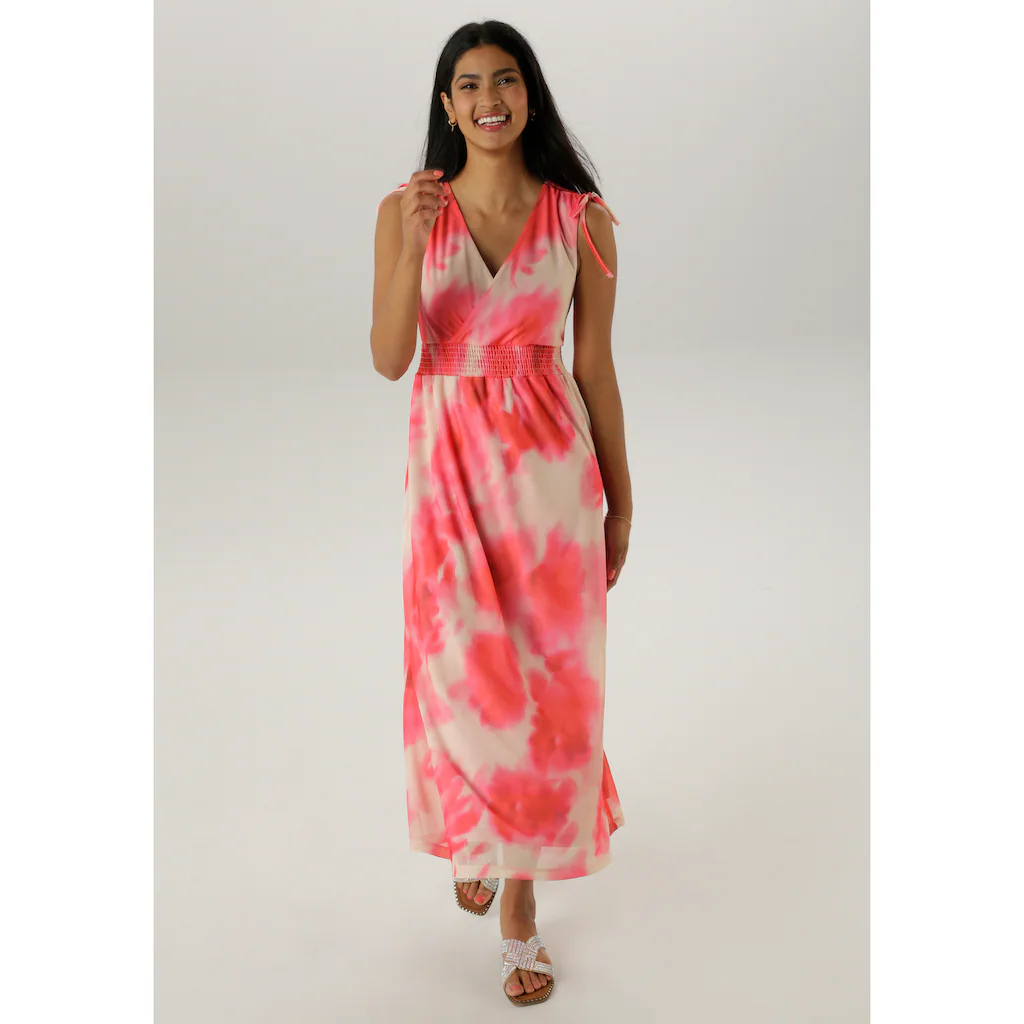 Aniston SELECTED Meshkleid mit Trägern zum Raffen - NEUE KOLLEKTION Zeitlich begrenztes Angebot