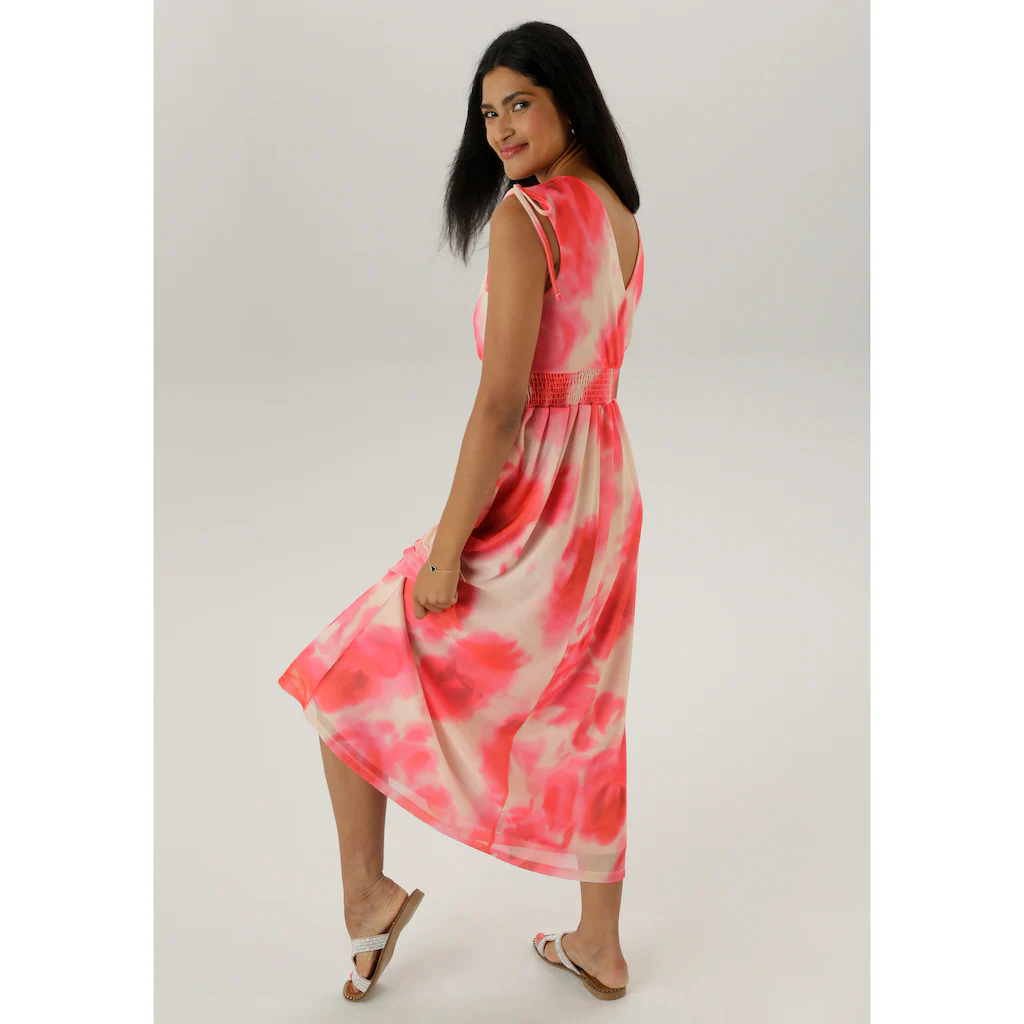 Aniston SELECTED Meshkleid mit Trägern zum Raffen - NEUE KOLLEKTION Zeitlich begrenztes Angebot