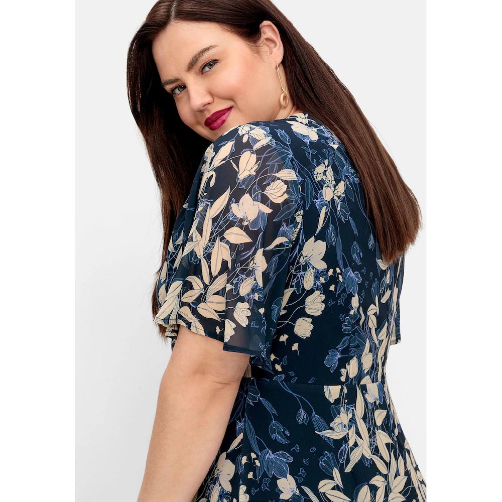 Sheego Abendkleid »Große Größen« aus Chiffon in Wickeloptik Bestseller