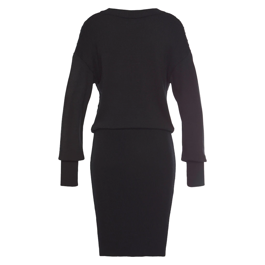 LASCANA Strickkleid mit Zopfmuster elegantes Herbst- Winterkleid Minikleid Saisonale Angebote