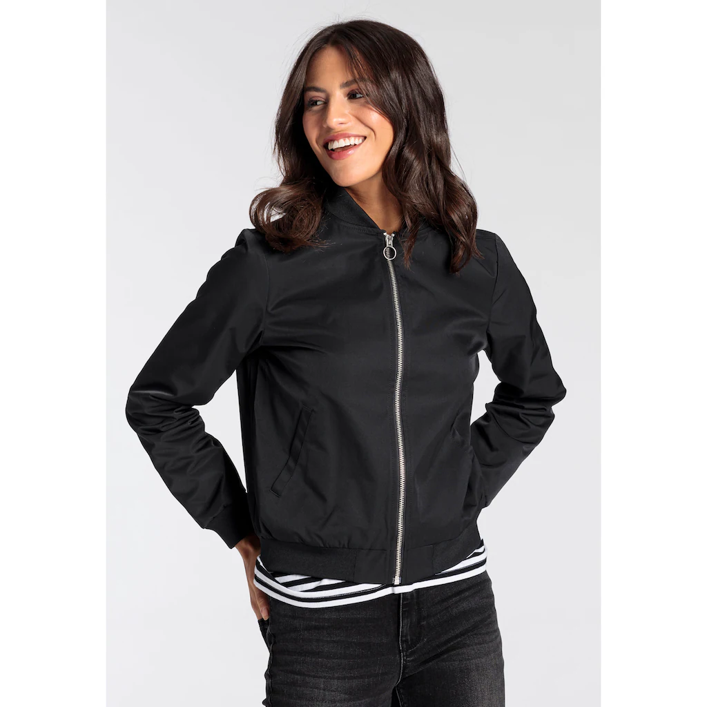 AJC Blouson modischer Look mit Rippkragen praktische Eingrifftaschen Sonderangebote
