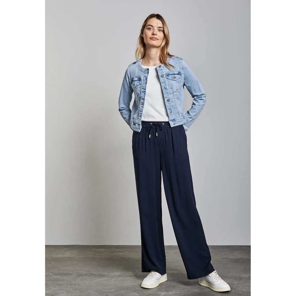 STREET ONE Jeansjacke ohne Kapuze mit Brusttaschen Letzte 3 Tage
