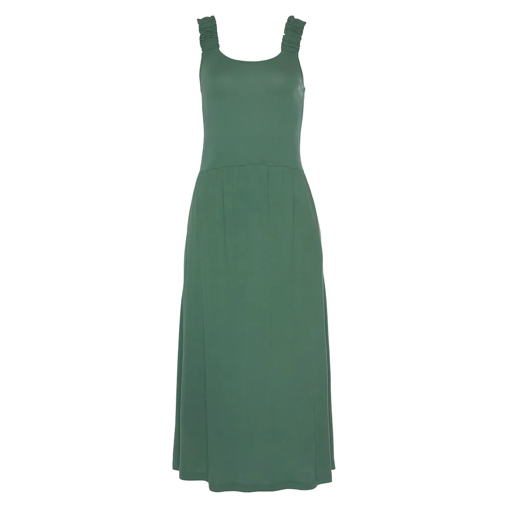Beachtime Jerseykleid mit Taschen knielanges Sommerkleid Strandkleid Basic Super Rabatt