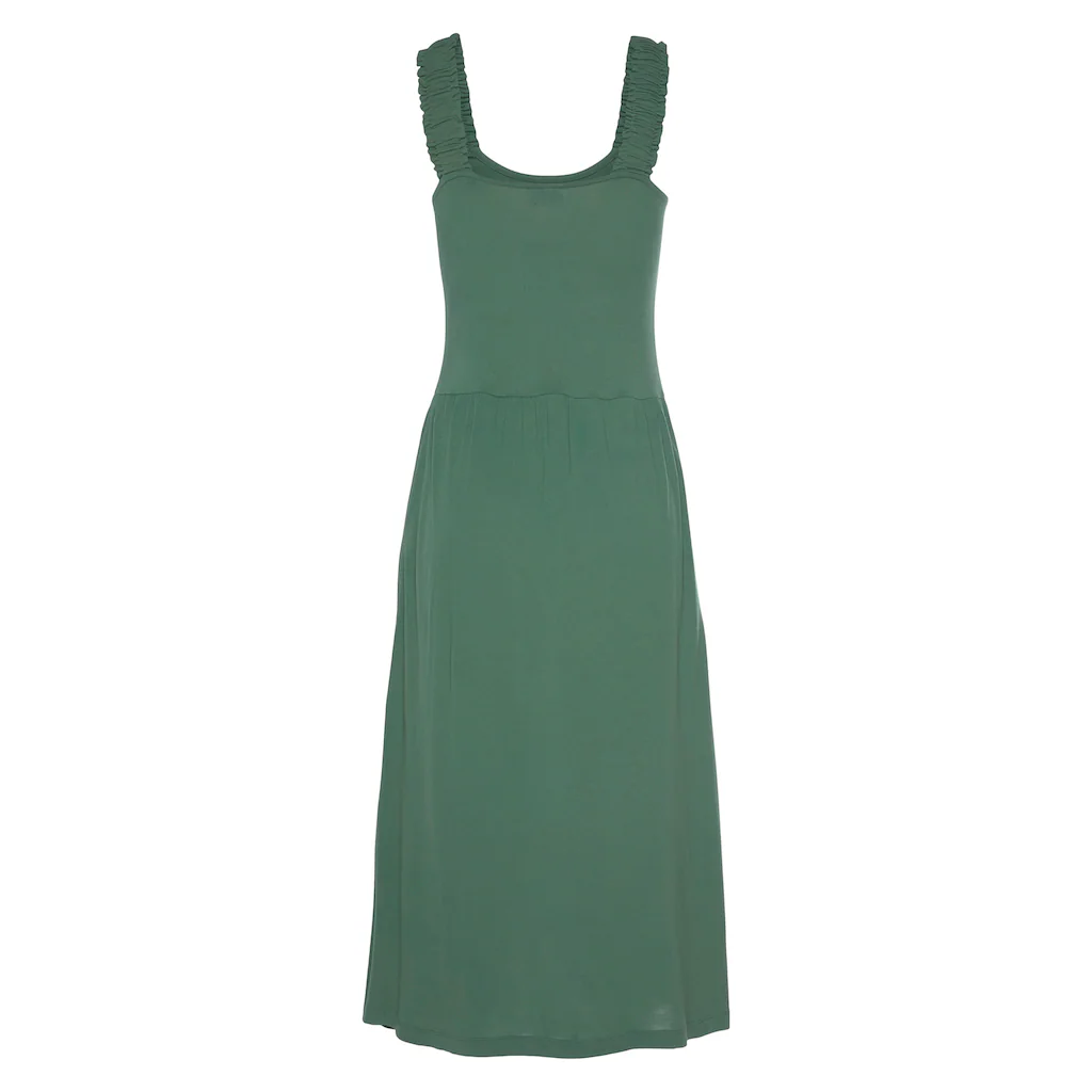 Beachtime Jerseykleid mit Taschen knielanges Sommerkleid Strandkleid Basic Super Rabatt