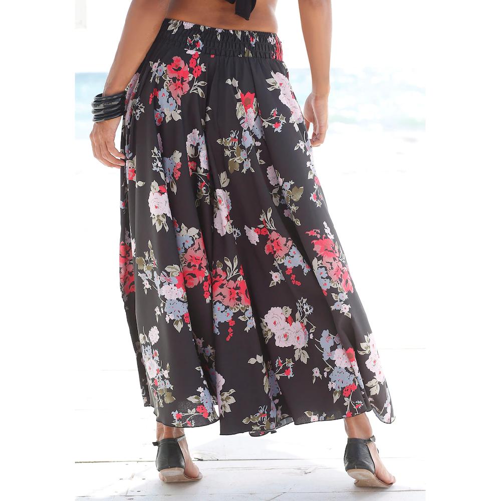 LASCANA Hosenrock mit Blumenprint Culotte extraweites Bein Riesige Rabatte