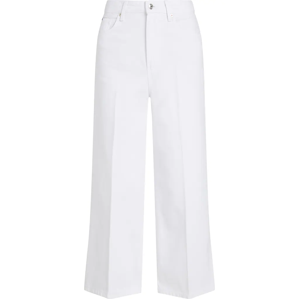 Tommy Hilfiger Weite Jeans »WIDE LEG HW LOU« mit Logo-Badge mit Nieten mit Bügelfalten 50% Rabatt mit kostenlosem Versand