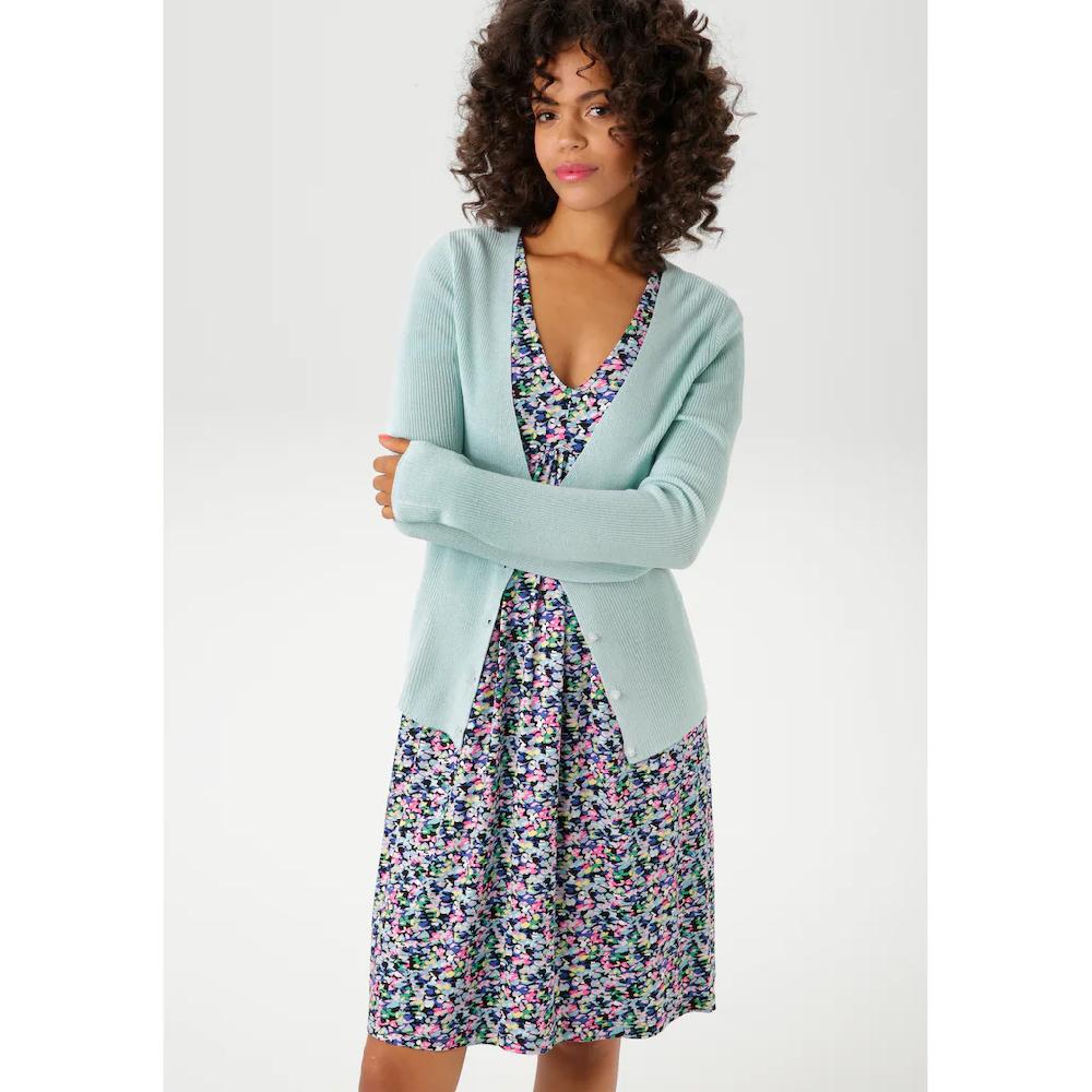 Aniston CASUAL Strickjacke in trendiger Farbpalette Clearance-Verkauf