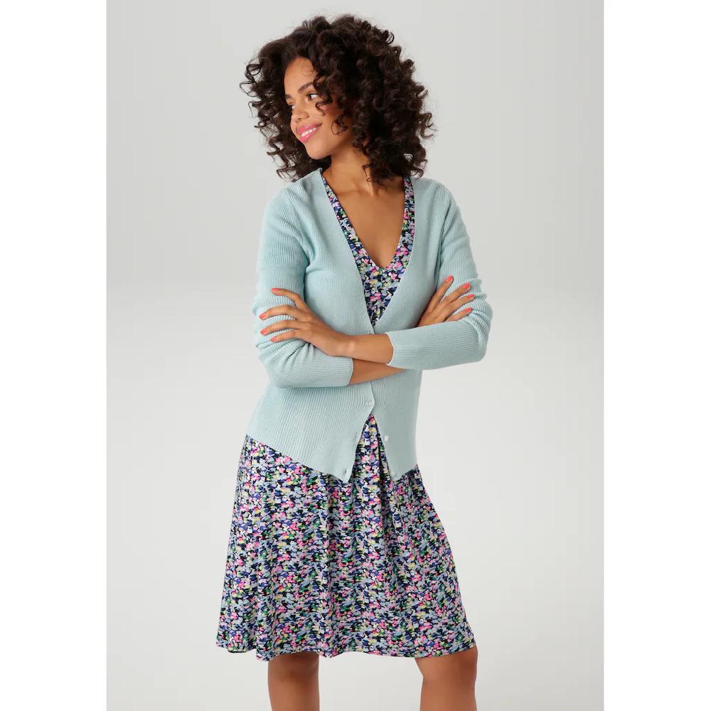 Aniston CASUAL Strickjacke in trendiger Farbpalette Clearance-Verkauf